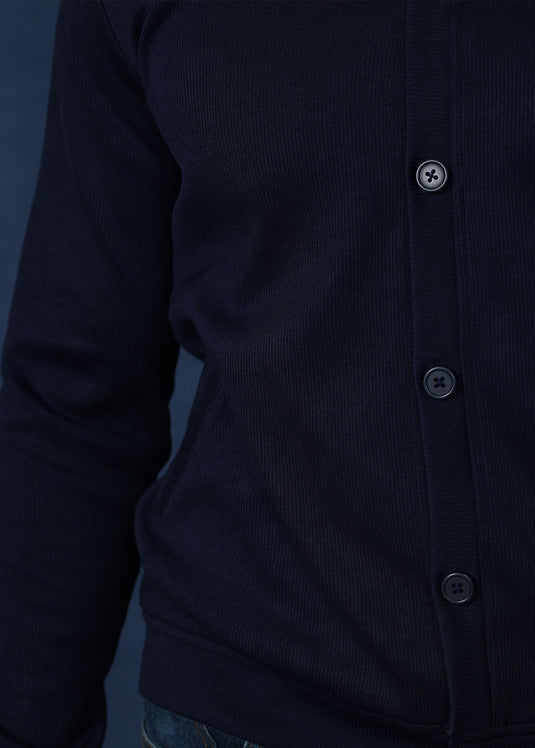 Navy Blue Cotton Rich Cardigan