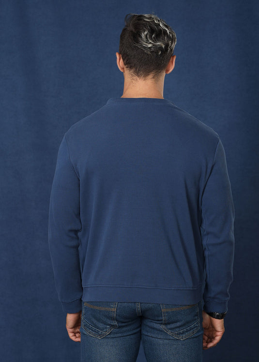 Steel Blue Cotton Rich Cardigan