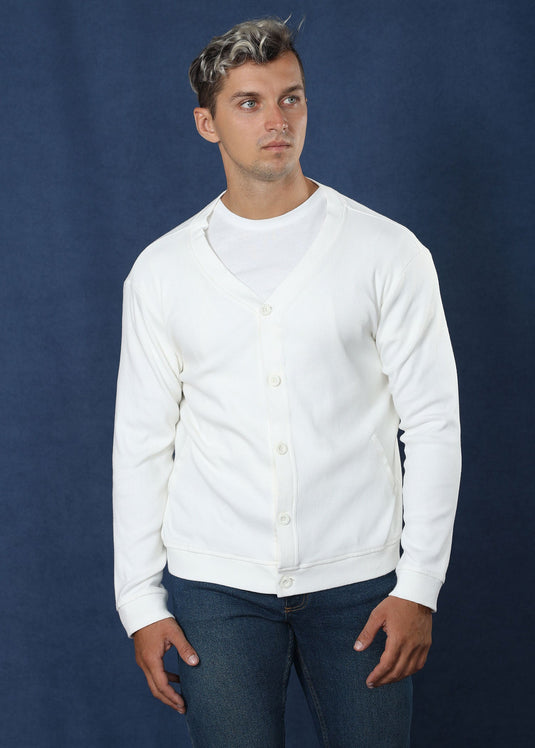 White Cotton Rich Cardigan