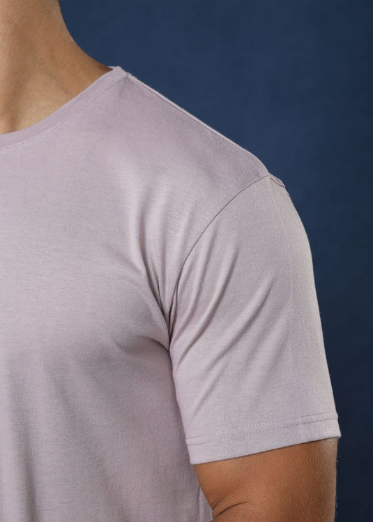 Lavender Crew Neck Tee (Slim Fit)