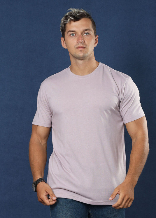 Lavender Crew Neck Tee (Slim Fit)