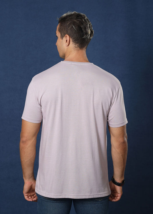 Lavender Crew Neck Tee (Slim Fit)