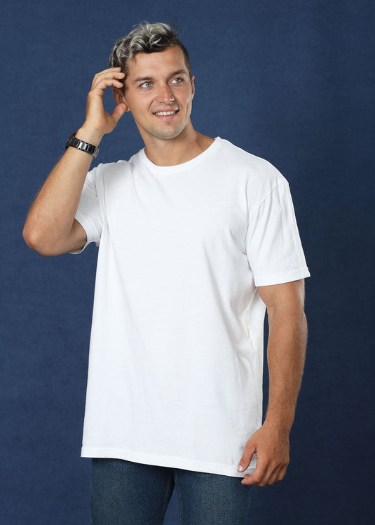 Off White Crew Neck Tee (Slim Fit)