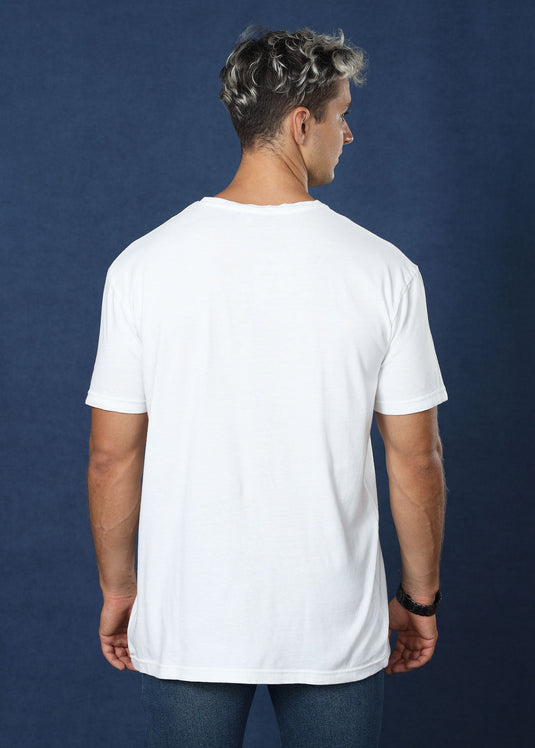 Off White Crew Neck Tee (Slim Fit)