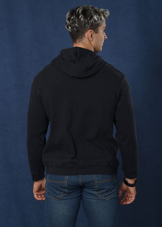 Black Over Head Hoodie
