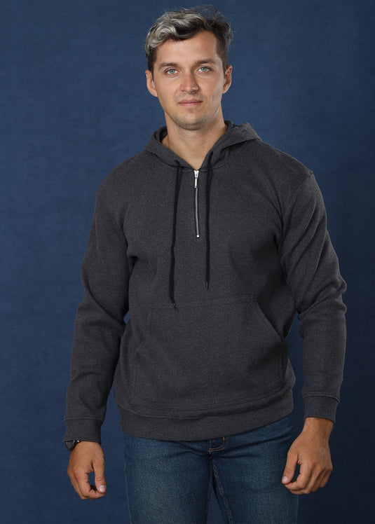 Grey Over Head Hoodie