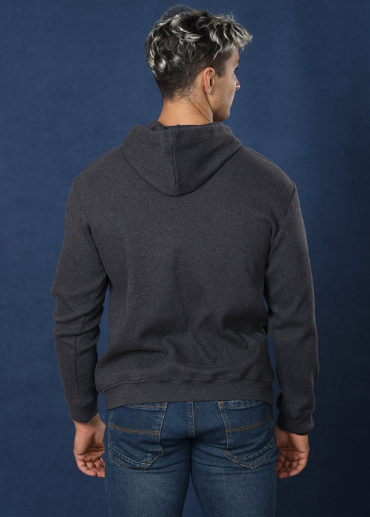 Grey Over Head Hoodie
