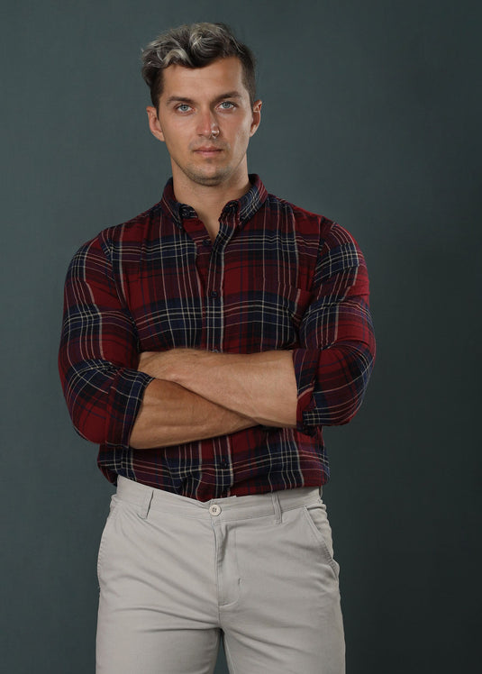Red Jake Check Shirt