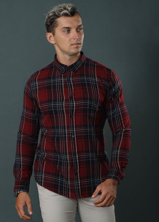 Red Jake Check Shirt