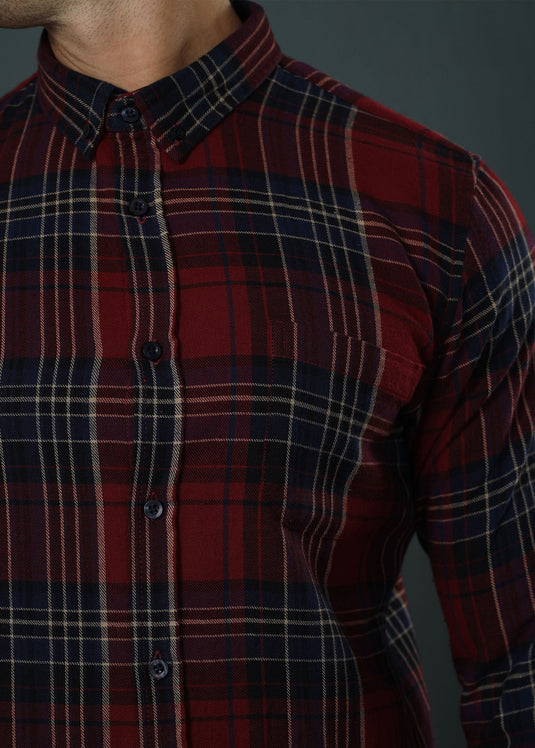Red Jake Check Shirt
