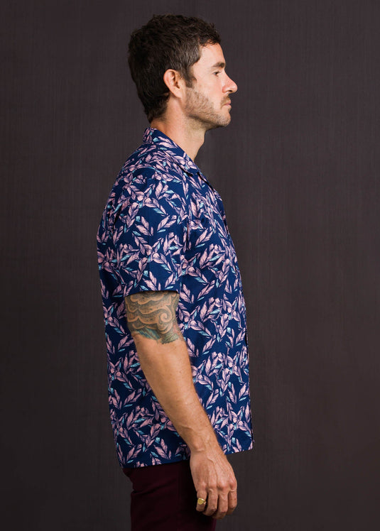 Casual Wear Printed  Cuban Collar L/S Shirt