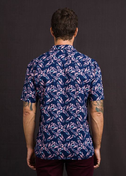 Casual Wear Printed  Cuban Collar L/S Shirt