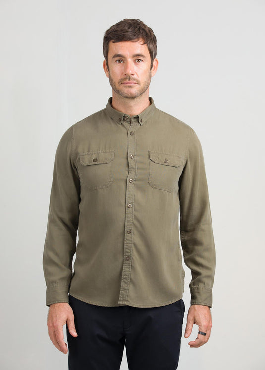 Casual Wear Double Pkt L/S Shirt