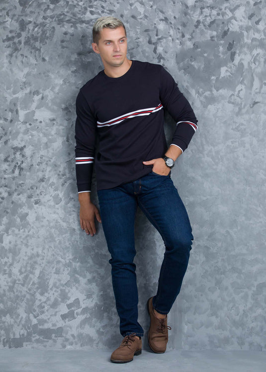 Casual Wear Stripe Sweater