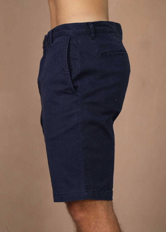 TWILL FLAT FRONT SHORT