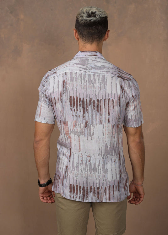 CASUAL WEAR CUBAN  COLLAR  S/S SHIRT