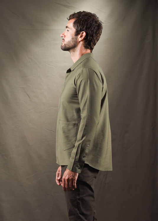 Robert Party Wear Shirt (Olive)