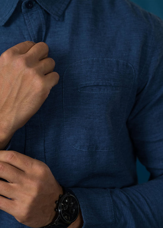 DETAILED CASUAL WEAR  L/S SHIRT