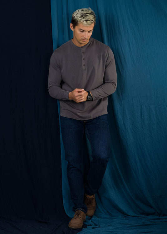 Manderin Collar L/S Shirt (Cos Sample)