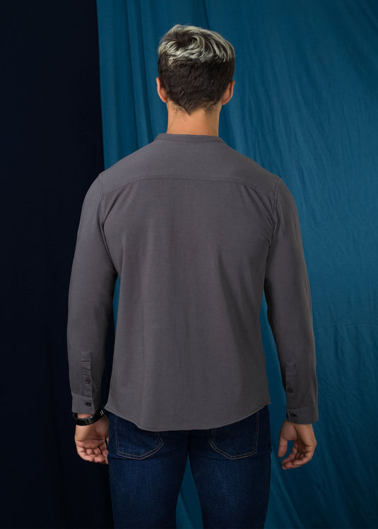 Manderin Collar L/S Shirt (Cos Sample)