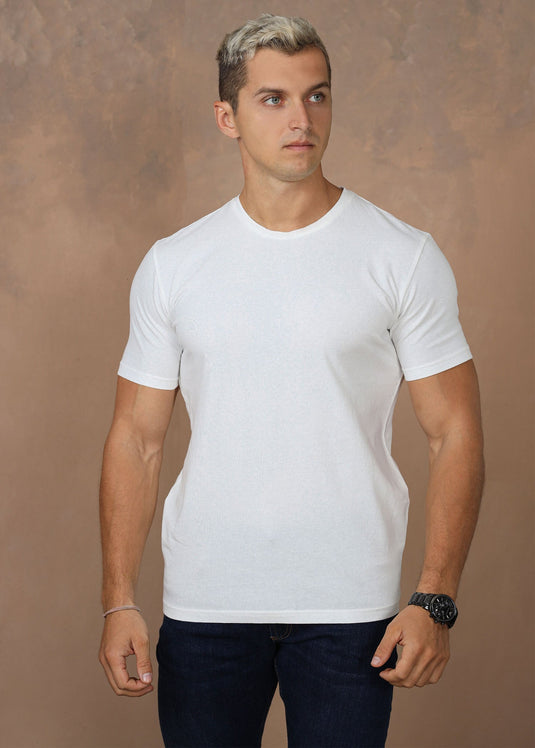 Casual Wear Crew Neck T-Shirt(Slim Fit)