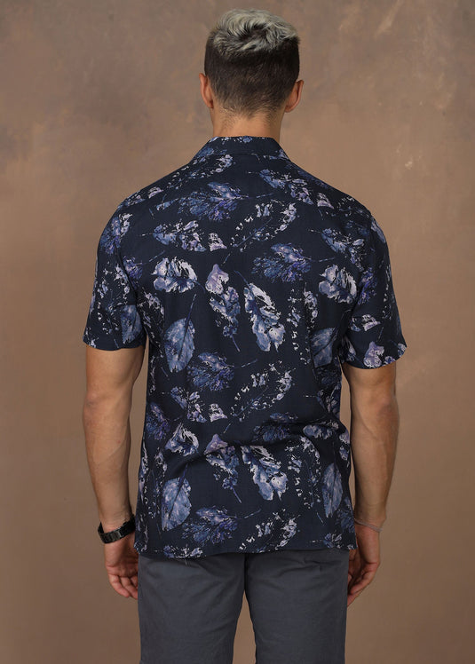 CASUAL WEAR CUBAN  COLLAR  S/S SHIRT
