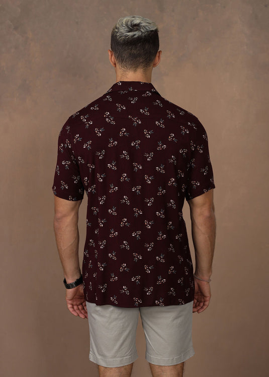 CASUAL WEAR CUBAN  COLLAR  S/S SHIRT