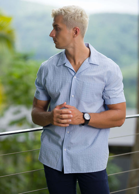 Casual Wear Cuban Collar S/S Shirt