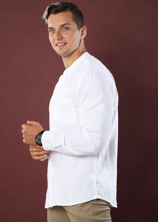 White Linen Wong Shirt