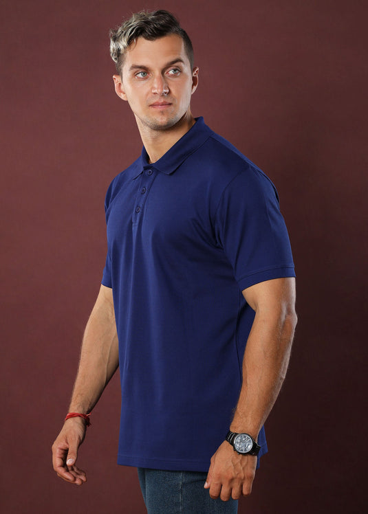 Navy Polo T-Shirt (Regular Fit)