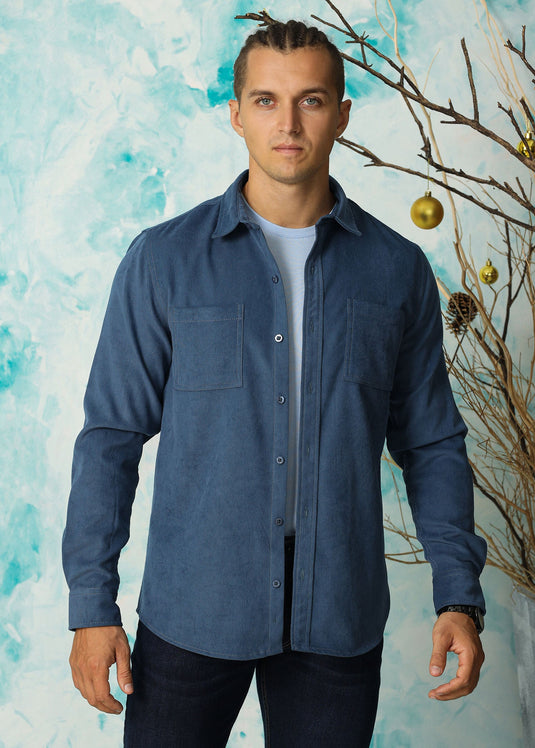 Steel Blue Over shirt