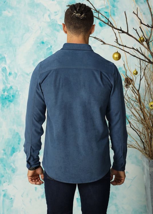Steel Blue Over shirt