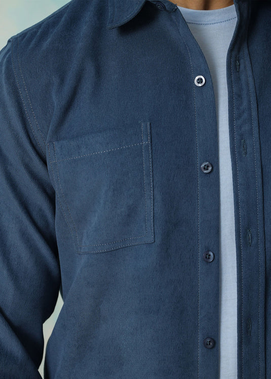 Steel Blue Over shirt