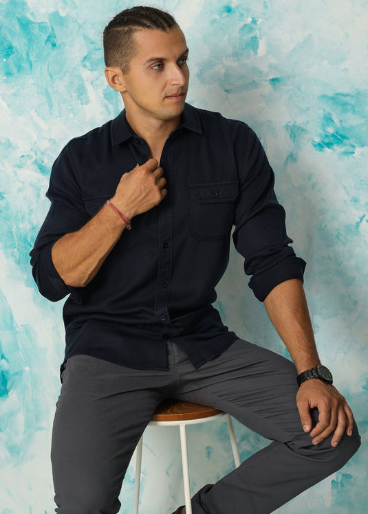 Brian Shirt (Navy)