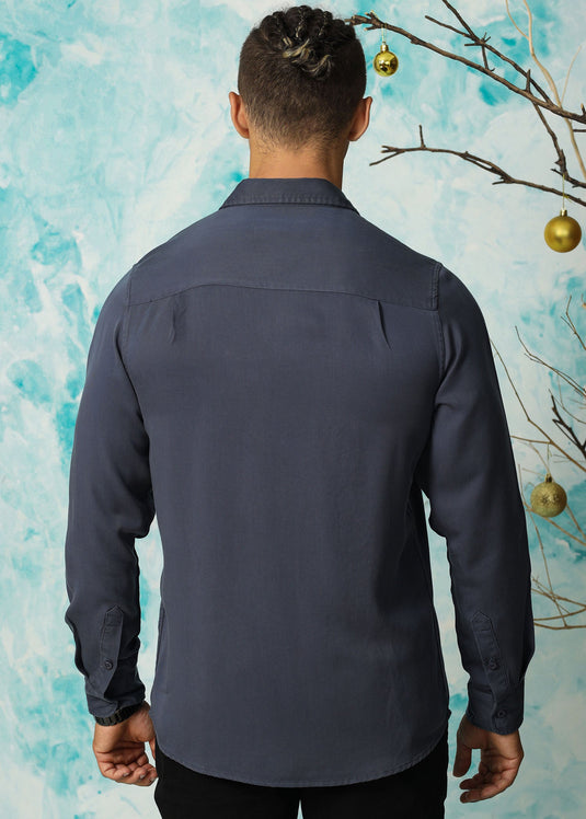 Brian Shirt (Pigeon Blue)