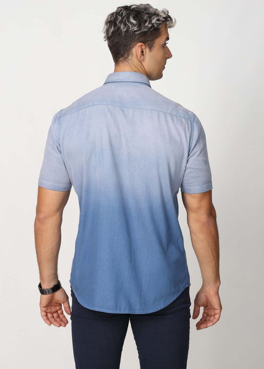 Dip Dye Chambray S/S Shirt