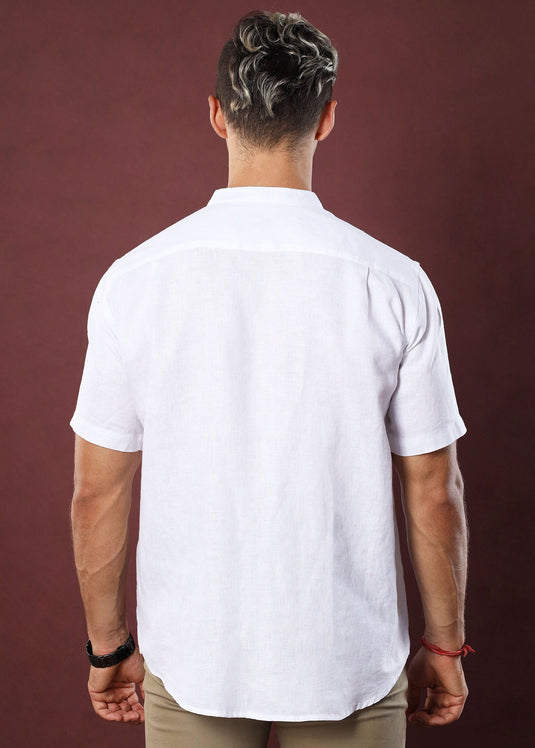 Linen Tyler S/S Shirt (White)