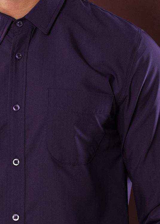 Purple Party Wear Shirt