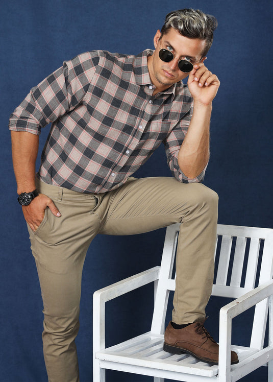 Jacob Casual Check Shirt