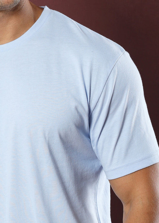 Ice Blue Crew Neck Tee (Slim)