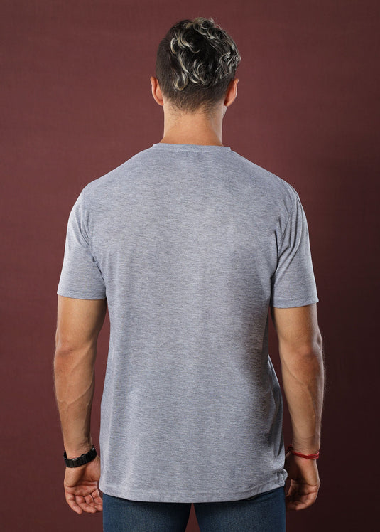 Slate Grey Crew Neck Tee (Slim)