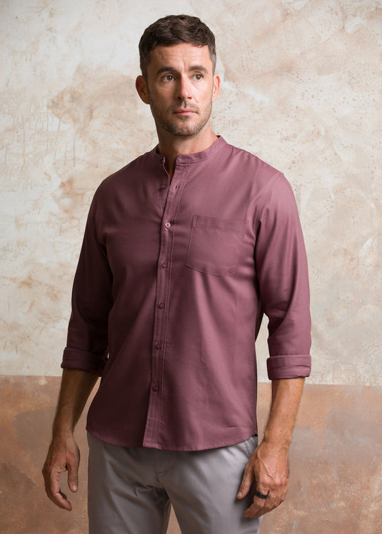 Manderin collar party wear shirt