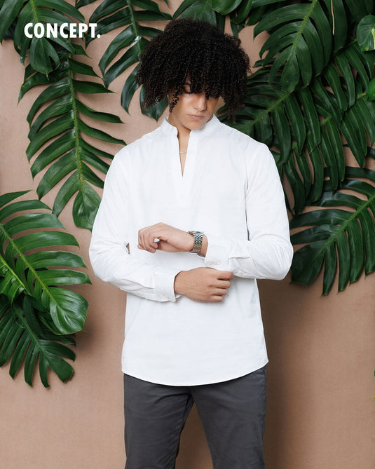 Mao Collar L/S Shirt
