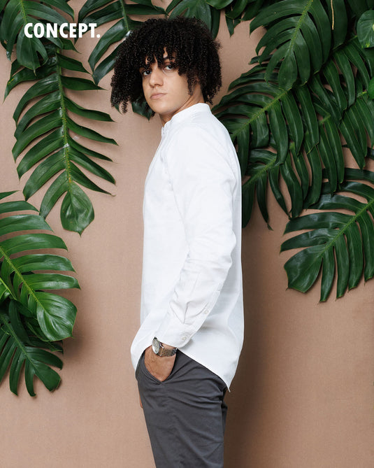Mao Collar L/S Shirt