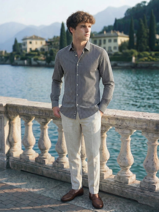 Stripped Long Sleeve Shirt