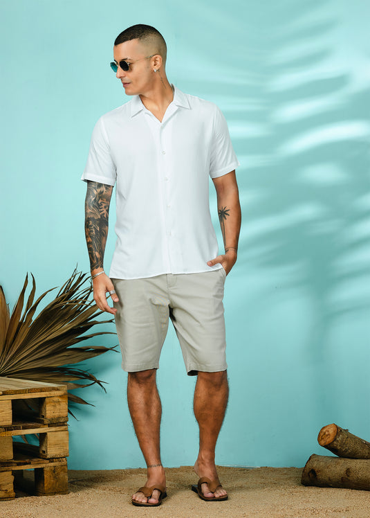 Casual Wear Chino Short - Ash