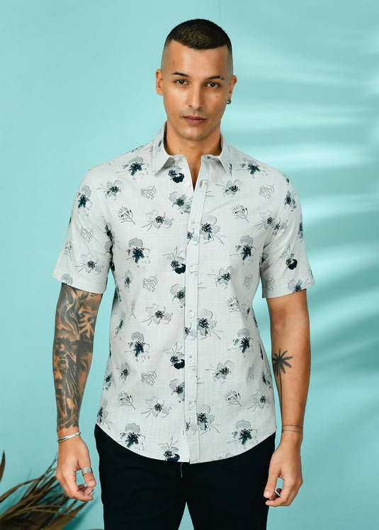 Casual Wear Printed S/S Shirt