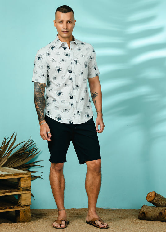 Casual Wear Printed S/S Shirt