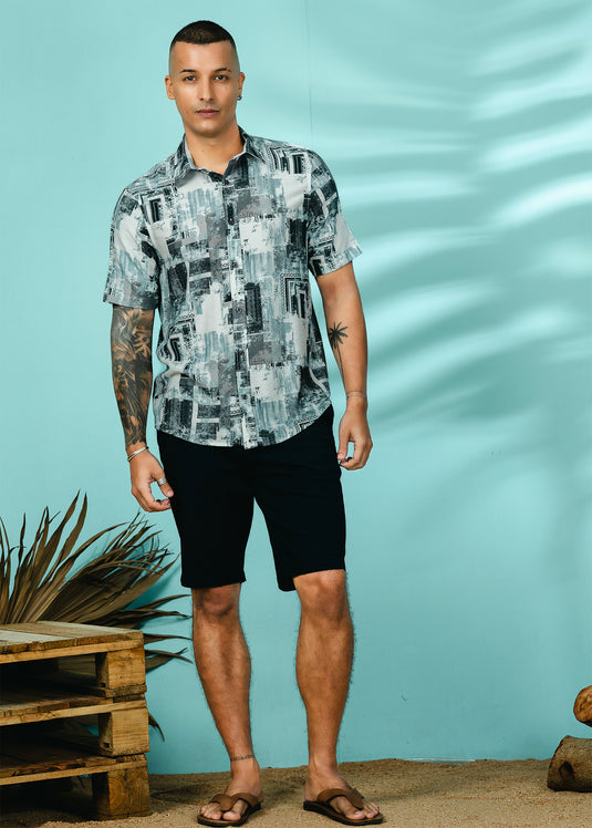 Casual Wear Printed S/S Shirt