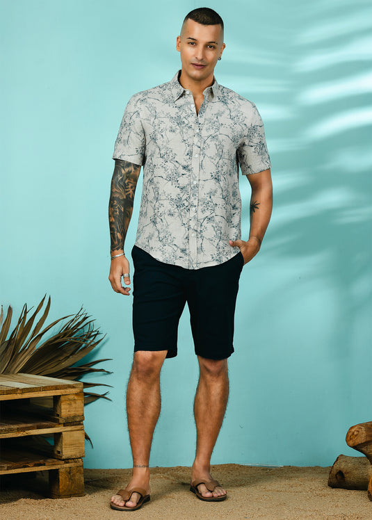 Casual Wear Printed S/S Shirt